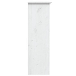 Berkfield Cabinet With Glass Doors Bodo White Solid Wood Pine - thumbnail 5