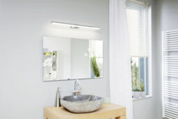 Wall/mirror Light Ip44 Bathroom Chrome Shade White Plastic Bulb Led 14W Included - thumbnail 3