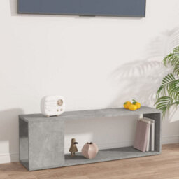 Berkfield Tv Cabinet Concrete Grey 100X24X32 Cm Engineered Wood - thumbnail 1