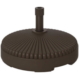 Outsunny Garden Parasol Base, 28Kg Sand Filled, 23Kg Water Filled, Brown - thumbnail 2