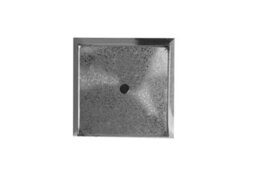 Primrose Zinc Galvanised Silver Flared Square Planter Pot 56Cm X 41Cm - thumbnail 4
