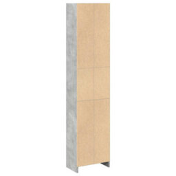 Berkfield Bookcase Concrete Grey 40X24X176 Cm Engineered Wood - thumbnail 6