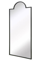 "Mirroroutlet Fenestra - Black Modern Wall And Leaner Mirror 75"" X 33"" (190 X 85Cm)" - thumbnail 3