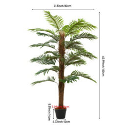 Thehotsale 160Cm Artificial Tropical Palm Tree Potted Plant For Indoor Decoration - thumbnail 9