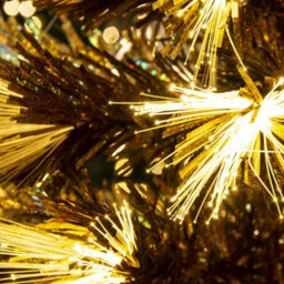 Christmas Tree World The 3Ft/90Cm Gold Flower Fibre Optic Tree - thumbnail 4