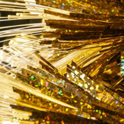 Christmas Tree World The 3Ft/90Cm Gold Flower Fibre Optic Tree - thumbnail 5