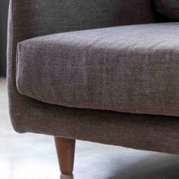 Xample Gallery Oakwood Dark Grey 3 Seater Fabric Sofa, Foam & Polyester Cushions, Solid Oak Legs, Modern Living Room Furniture - thumbnail 4
