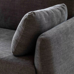 Xample Gallery Oakwood Dark Grey 3 Seater Fabric Sofa, Foam & Polyester Cushions, Solid Oak Legs, Modern Living Room Furniture - thumbnail 6