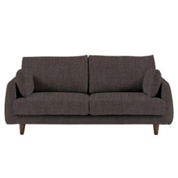Xample Gallery Oakwood Dark Grey 3 Seater Fabric Sofa, Foam & Polyester Cushions, Solid Oak Legs, Modern Living Room Furniture - thumbnail 7