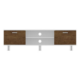 "Avf  Omaha 1.5M Tv Stand, For Tvs Up To 65"" - Walnut And White" - thumbnail 3