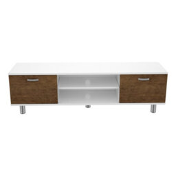 "Avf  Omaha 1.5M Tv Stand, For Tvs Up To 65"" - Walnut And White" - thumbnail 4