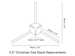 "Garden Pride Decorative Sussex Christmas Stand 5.5"" Tube Green" - thumbnail 2