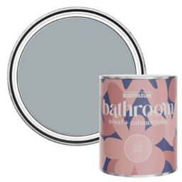 Rust-Oleum Mineral Grey Matt Bathroom Wood & Cabinet Paint 750Ml - thumbnail 1