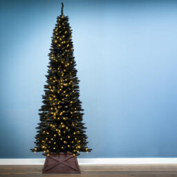 Christmas Tree World The Pre-Lit 6Ft/180Cm Black Italian Pencilimo Christmas Tree - thumbnail 2