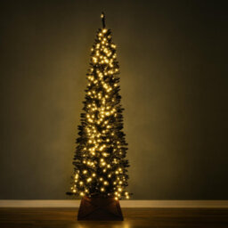 Christmas Tree World The Pre-Lit 6Ft/180Cm Black Italian Pencilimo Christmas Tree - thumbnail 3