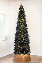 Christmas Tree World The Pre-Lit 6Ft/180Cm Black Italian Pencilimo Christmas Tree - thumbnail 8