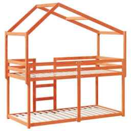 Berkfield Bunk Bed Without Mattress Wax Brown 90X190 Cm Single Solid Wood Pine - thumbnail 8