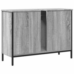 Berkfield Bathroom Sink Cabinet Grey Sonoma 80X30X60 Cm Engineered Wood - thumbnail 8