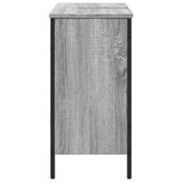 Berkfield Bathroom Sink Cabinet Grey Sonoma 80X30X60 Cm Engineered Wood - thumbnail 7