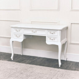 Melody Maison White Dressing Table Desk - Pays Blanc Range - thumbnail 2