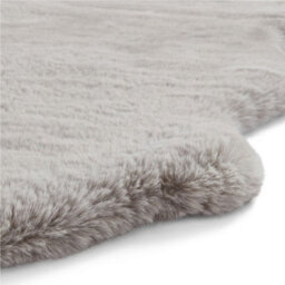 Sheepskin Silver Plain Shaggy Rug, 50mm Thickness Modern Rug, Luxurious Rug For Livingroom, & Diningroom-60Cm X 180Cm (Double) - thumbnail 5