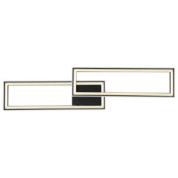 Luminosa Lighting Luminosa Mirella Integrated Led Semi Flush Ceiling Light Matt Black Led Dimmable 2700-6500K Remote Control Timer - thumbnail 4