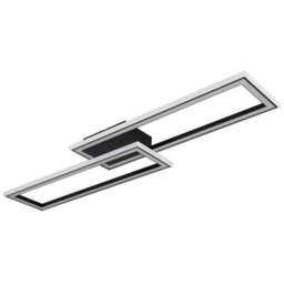 Luminosa Lighting Luminosa Mirella Integrated Led Semi Flush Ceiling Light Matt Black Led Dimmable 2700-6500K Remote Control Timer - thumbnail 2