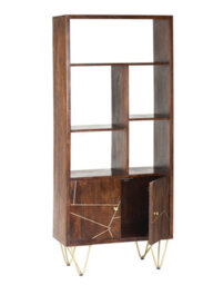 Worcester Dark Gold Large Bookcase 2 Door - thumbnail 2