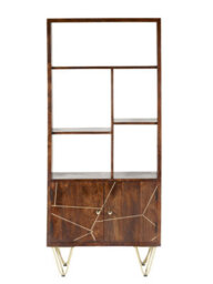 Worcester Dark Gold Large Bookcase 2 Door - thumbnail 4