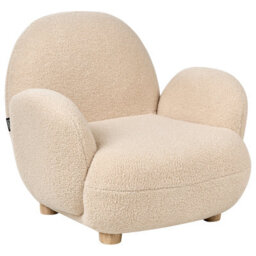 Beliani Kids Armchair Hem Boucle Beige - thumbnail 4