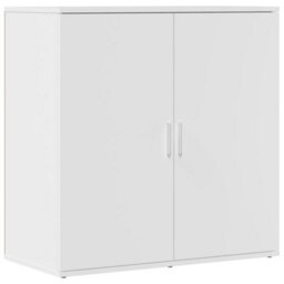 Berkfield Sideboards 2 Pcs White 79X38X80 Cm Engineered Wood - thumbnail 4