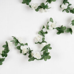 Scottish Everlastings Ltd. Scottish Everlastings 180Cm Artificial White Mini Rose Garland - Pack Of 6 - thumbnail 3