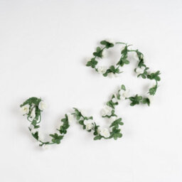 Scottish Everlastings Ltd. Scottish Everlastings 180Cm Artificial White Mini Rose Garland - Pack Of 6 - thumbnail 2