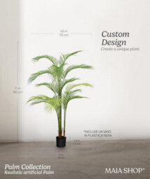 Artificial Palm Tree Maia Shop Decorative Artificial Plant 180X115 Cm Home Decor - thumbnail 3