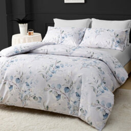 Lazzaro Luxury Microfiber Single Duvet Cover Sets Reversible Bedding Set With Zipper Closure - thumbnail 1