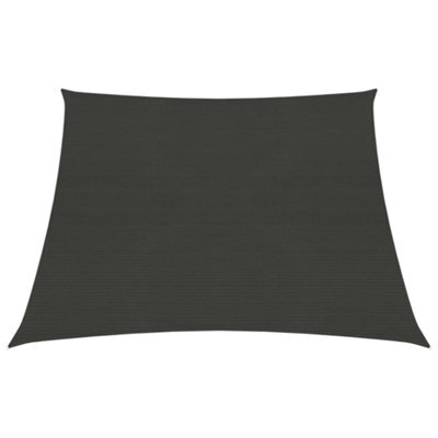 Berkfield Sunshade Sail 160 G/m2 Anthracite 3/4X2 M Hdpe - image 1