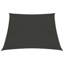 Berkfield Sunshade Sail 160 G/m2 Anthracite 3/4X2 M Hdpe - thumbnail 1