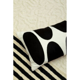 Orsina Small Box Design Rug, Handcrafted Grey & Ivory Woven Patchwork Rug, Soft Wool & Cotton Blend, Colour Palette - thumbnail 8