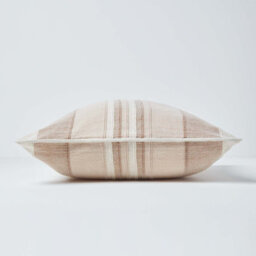 Homescapes Cotton Striped Beige Cushion Cover Morocco , 45 X 45 Cm - thumbnail 2