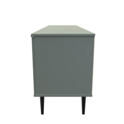 Fuji 2 Door 1 Drawer Wide Tv Unit In Reed Green (Ready Assembled) - thumbnail 2