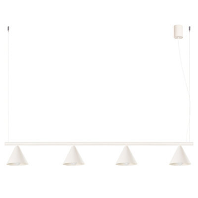 Sollux Lighting Nox Steel Beige 4 Lights Modern Chandeliers - image 1