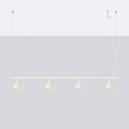 Sollux Lighting Nox Steel Beige 4 Lights Modern Chandeliers - thumbnail 2