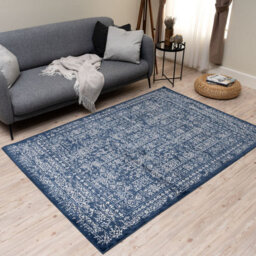 The Rugs Montana Blue Oriental Area Rug And Runner Soft Durable Pet Friendly Easy To Clean Living Room Bedroom Hallway 3716Bl - thumbnail 2