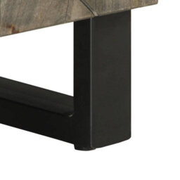 Berkfield Tv Cabinet Black 80X33X46 Cm Solid Wood Mango - thumbnail 9