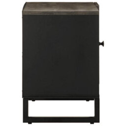 Berkfield Tv Cabinet Black 80X33X46 Cm Solid Wood Mango - thumbnail 4