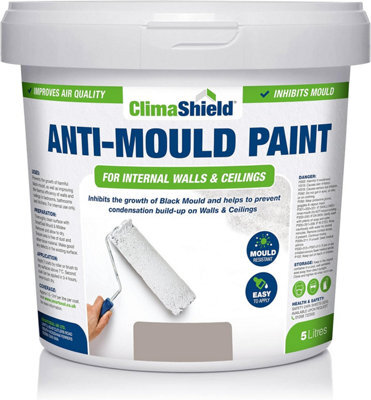 Smartseal - Anti Mould Paint - Mountain Stone (2.5L) For Bathroom, Kitchen And Bedroom Walls & Ceilings -Protection Against Mould - image 1