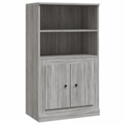 Berkfield Durable Highboard Grey Sonoma 60X35.5X103.5 Cm Engineered Wood - thumbnail 1