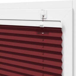 Berkfield Pleated Blind Bordeaux Red 100X150 Cm Fabric Width 99.4 Cm Polyester - thumbnail 9
