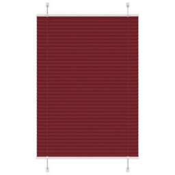 Berkfield Pleated Blind Bordeaux Red 100X150 Cm Fabric Width 99.4 Cm Polyester