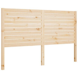 Berkfield Bed Headboard 141X4X100 Cm Solid Wood Pine - thumbnail 2